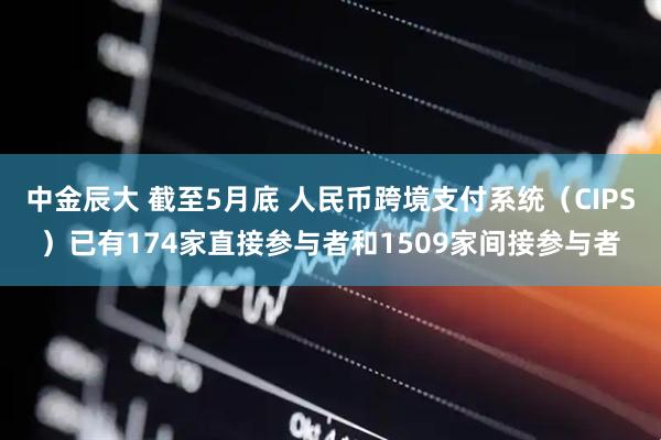 中金辰大 截至5月底 人民币跨境支付系统（CIPS）已有174家直接参与者和1509家间接参与者