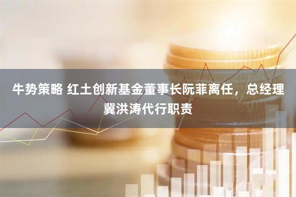 牛势策略 红土创新基金董事长阮菲离任，总经理冀洪涛代行职责