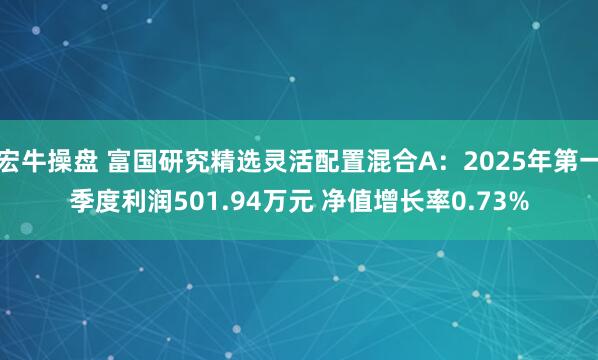 宏牛操盘 富国研究精选灵活配置混合A：2025年第一季度利润501.94万元 净值增长率0.73%