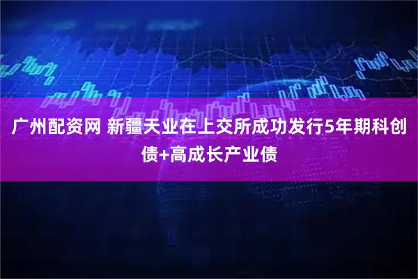 广州配资网 新疆天业在上交所成功发行5年期科创债+高成长产业债