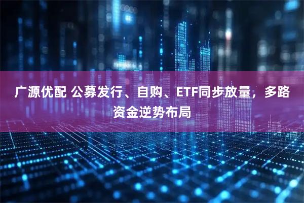 广源优配 公募发行、自购、ETF同步放量，多路资金逆势布局